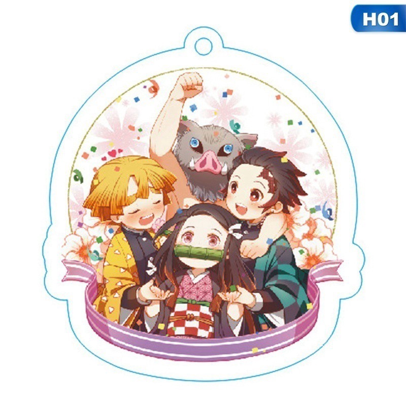 Tmdbyx Móc khóa hình nhân vật trong anime Demon Slayer