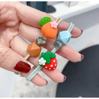 Dây buộc tóc họa tiết hoa quả