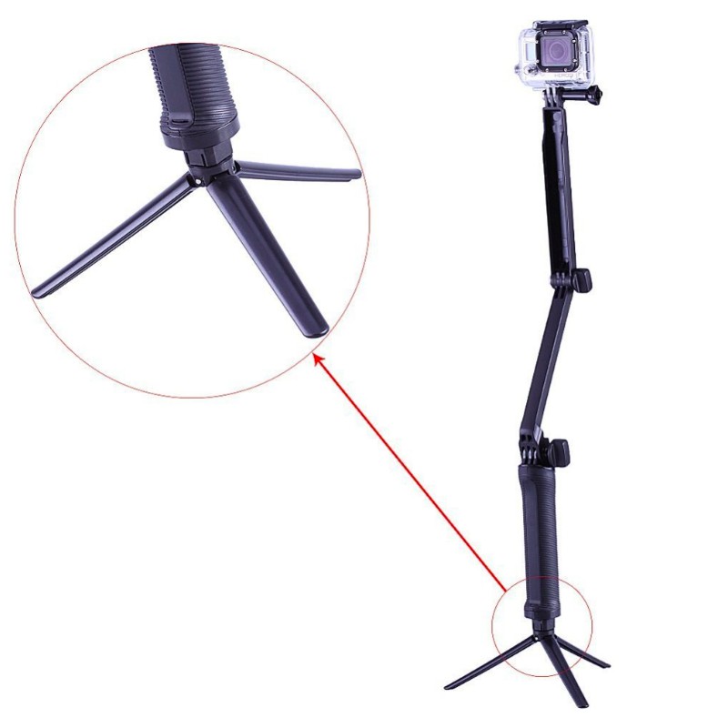 Gậy 3 ways Selfie – 3 Ways Monopod Gopro - phụ kiện camera hành trình