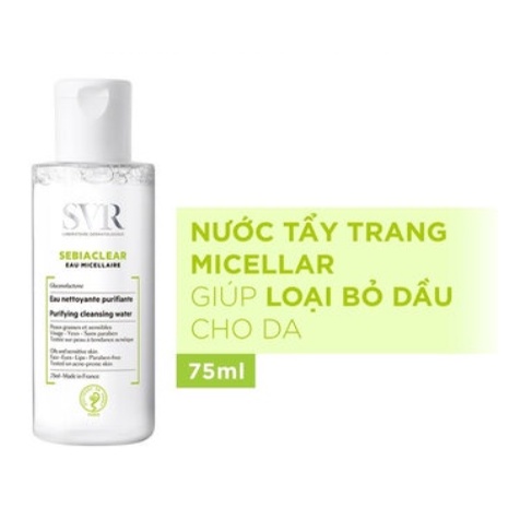 Tẩy Trang SVR Physiopure Eau Micellaire Cho Da Nhạy Cảm