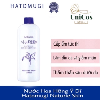 Nước Hoa Hồng Ý Dĩ Naturie Hatomugi Skin Conditioner