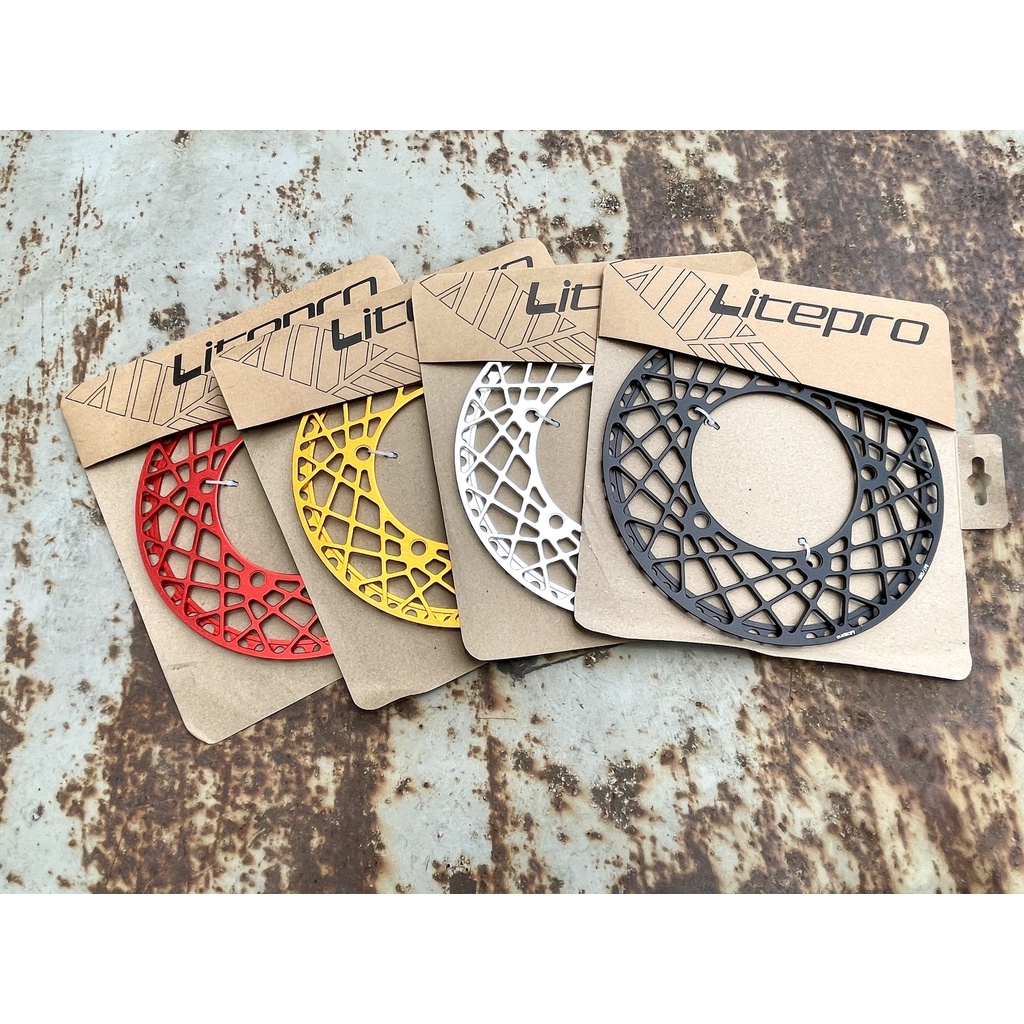 Đĩa xe đạp Litepro vân lưới có chắn xích