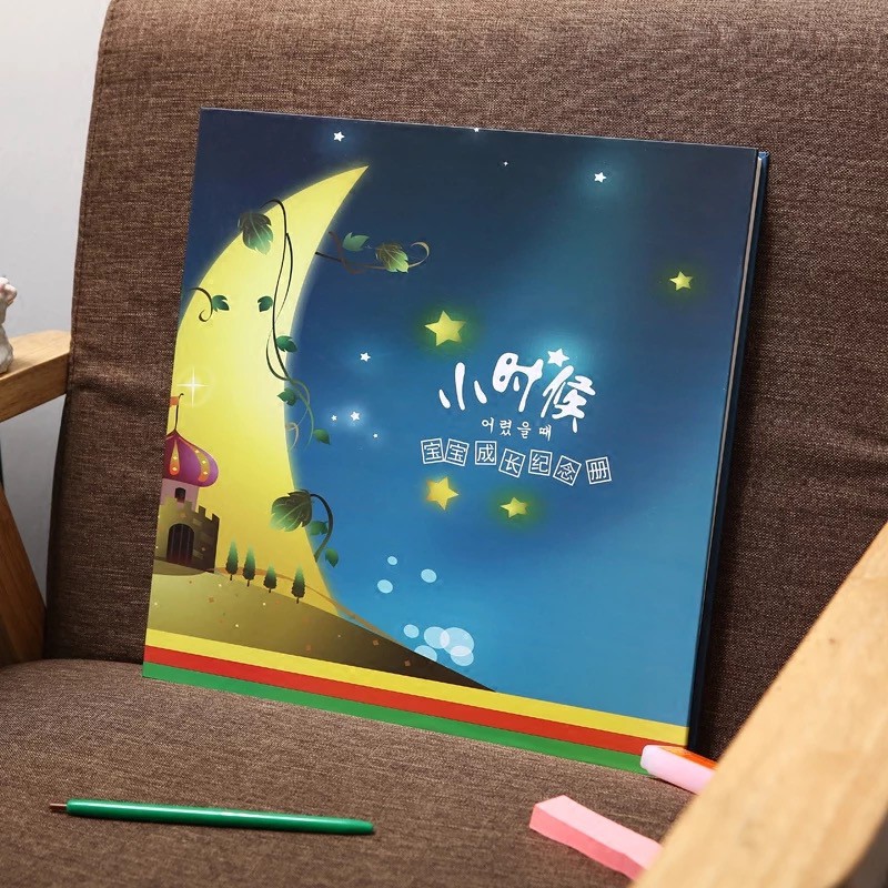 Album ảnh giấy dính tự làm cho bé DIY xinh xắn