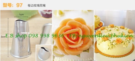 ĐUI HOA HÀN QUỐC MÃ 97 - 99 - 100 đui bắt hoa đui trang trí bánh nhiều mẫu