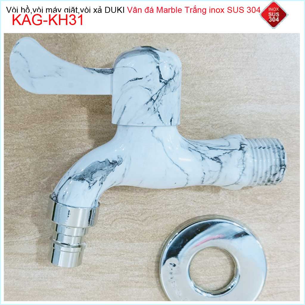 Vòi lạnh gắn tường vân đá marble Duki KAG-KH31, Vòi xả nước cao cấp đá marble