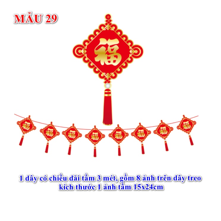 Cờ treo trang trí tết mẫu 29