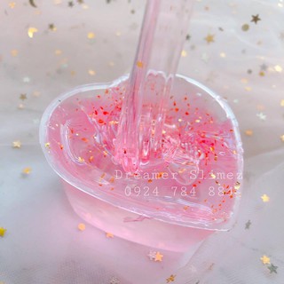 → BEST SELLER ← SLIME THE PINKY HEART - CLEAR SLIME ĐẶC VÀ DẺO - SLIME TRONG AN TOÀN VÀ CHẤT LƯỢNG