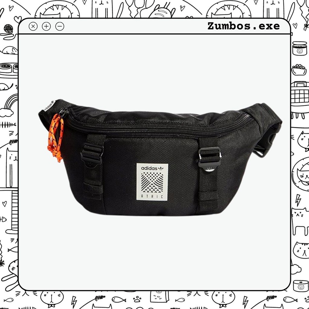 Túi Đeo Chéo Nam Nữ Atric Black Bum Bag Thời Trang Cá Tính