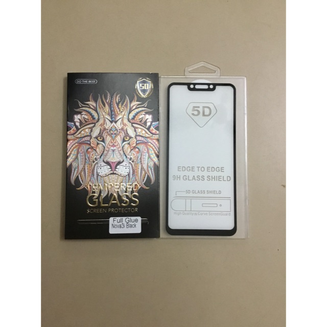 Dán cường lực full 5D glue huawei Nova 3i
