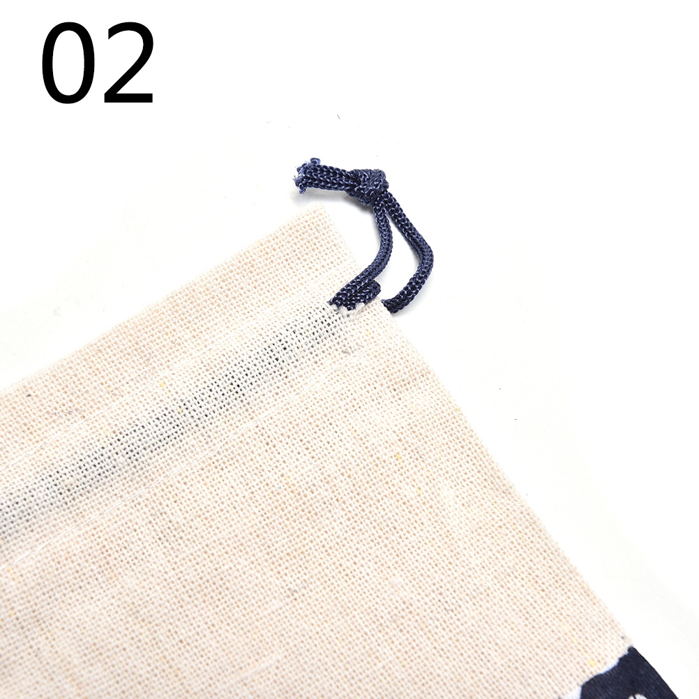 Set 2 Túi Vải Cotton Đựng Trang Sức Làm Thủ Công Tiện Dụng