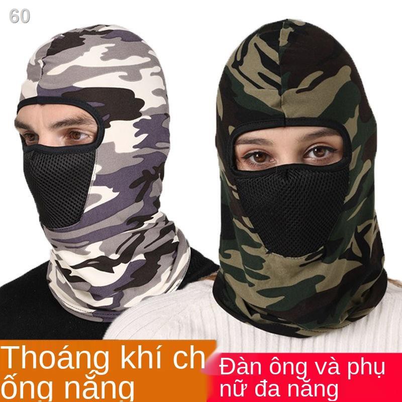 Mũ chống nắng bụi công trường, câu cá mùa hè, đi nam ngoài trời, khẩu trang nữ, bảo vệ mặt và cổH