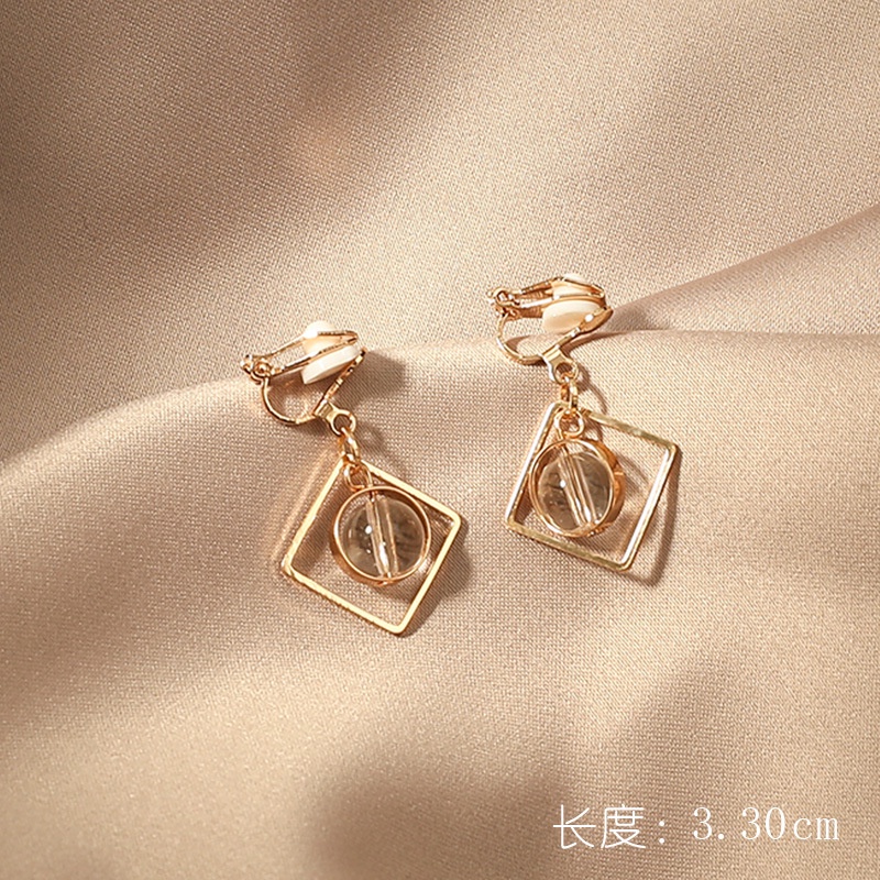 Khuyên Tai Kẹp Không Xỏ Cao Cấp Phong Cách Retro Đơn Giản Mới