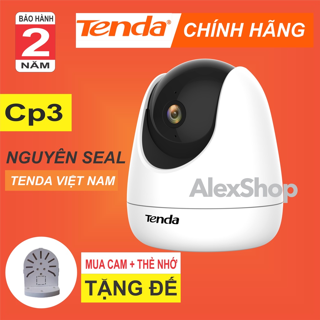 XÃ KHO  Camera Thông Minh Tenda CP3 FullHD Đàm Thoại 2 Chiều, Phát Hiện Chuyển Động, Xoay 360