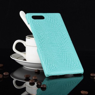 For BlackBerry Key 2 Case Luxury Vintage Crocodile Pattern PU Leather