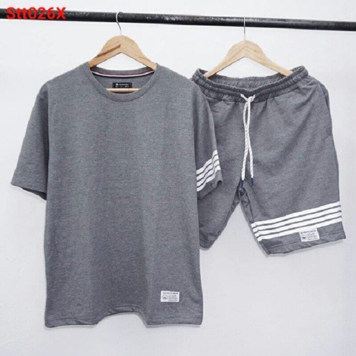 Giá Sập Sàn  Set Bộ Quần Áo Thể Thao Nam 4 Sọc Ngang Đơn Giản mới nhất 2023 / ĐỒ NAM MẶC NHÀ