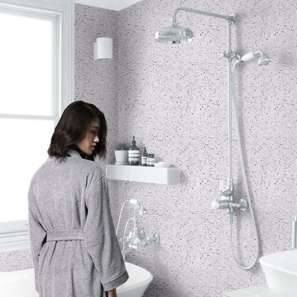 Giấy Dán Tường Dày Dặn Tự Dính Chống Thấm Nước/Dầu Mỡ Cho Nhà Bếp Nhà Tắm