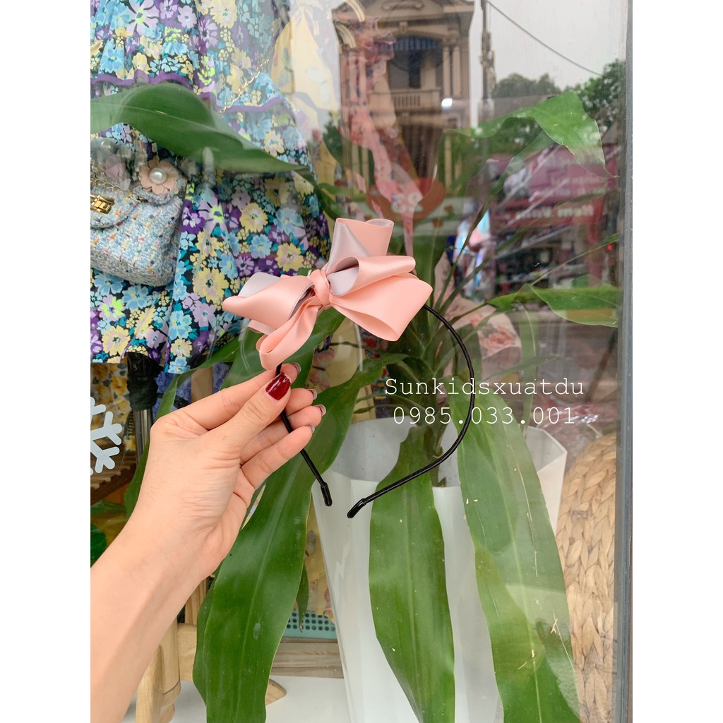 Bờm nơ bé gái Handmade