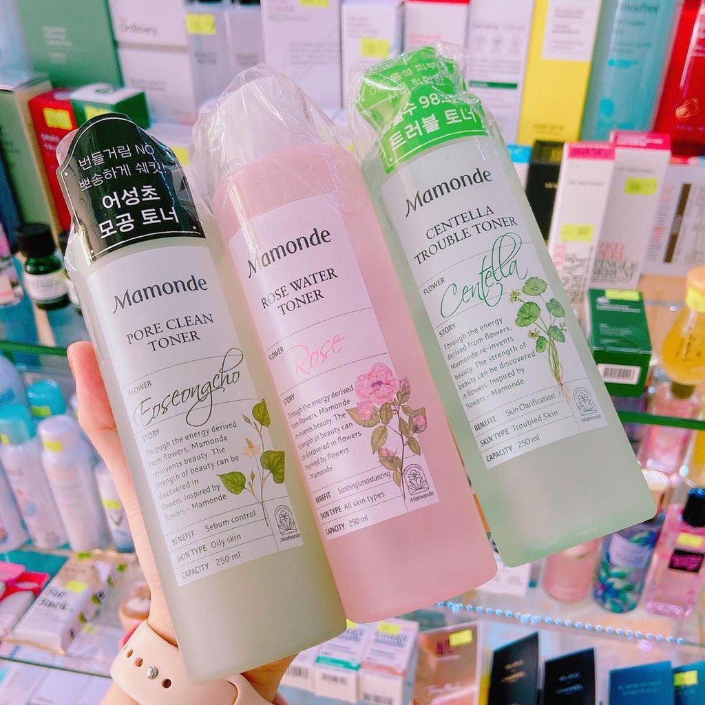 Nước hoa hồng Mamonde Toner 250ml dành cho mọi loại da