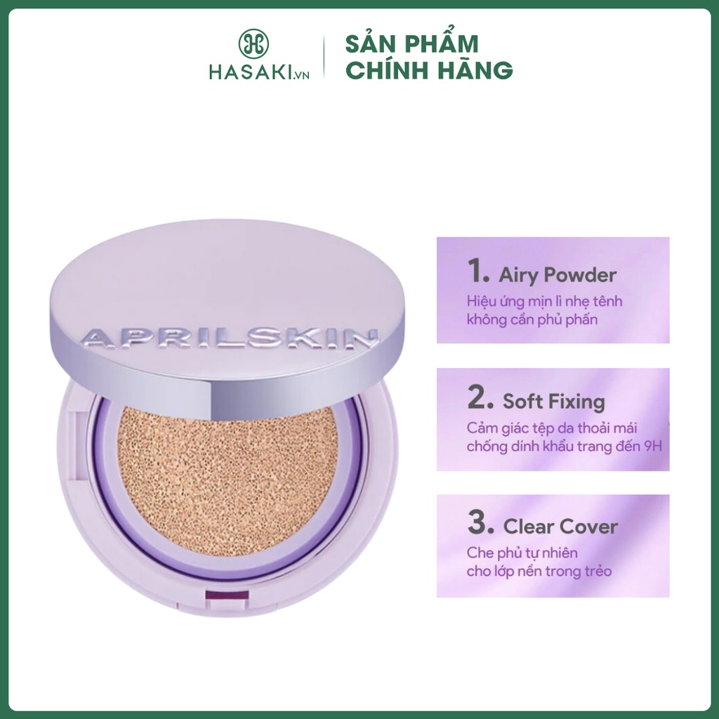 Phấn Nước Aprilskin Siêu Mỏng Nhẹ 15g | Hasaki | Sản Phẩm Chính Hãng