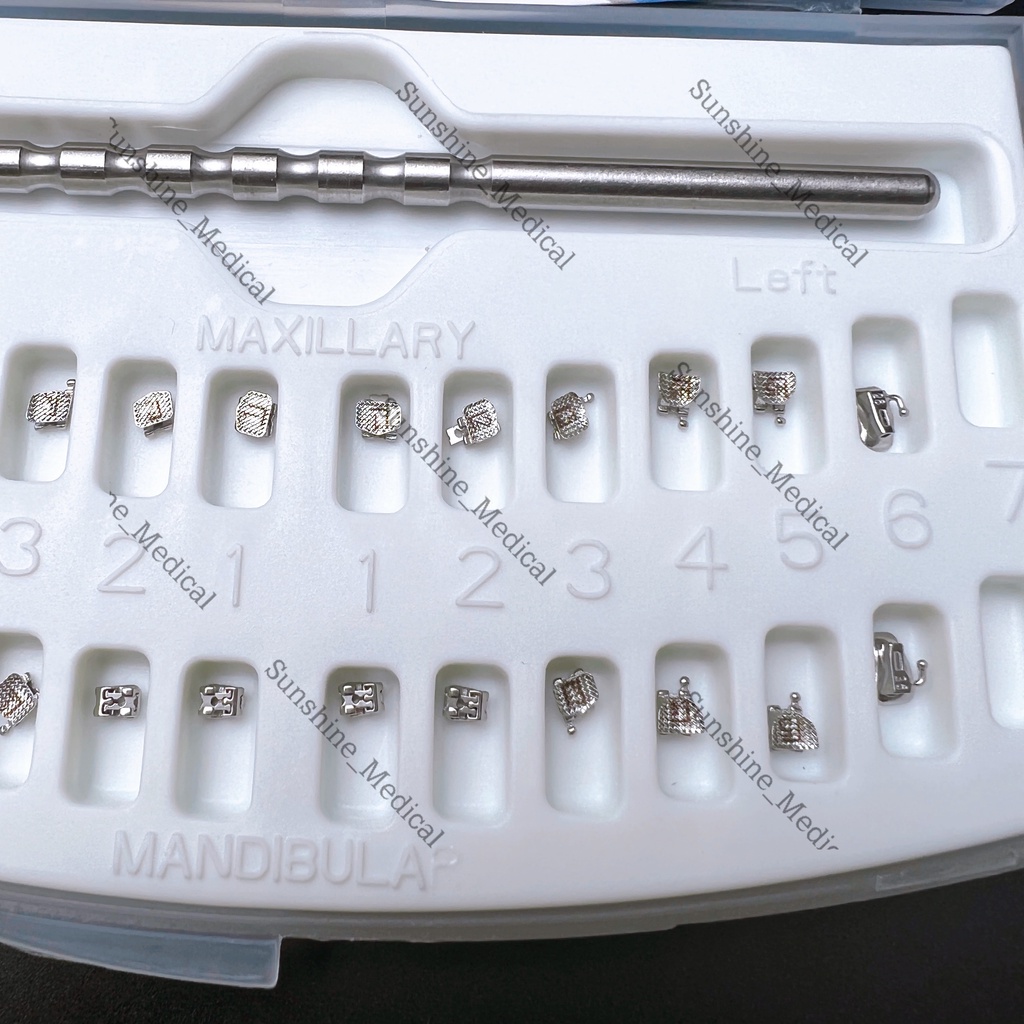 Mắc cài ORTHODONTIC công nghệ mới, mắc cài từ kim loại hỗ trợ niềng răng với thiết kế tự khóa