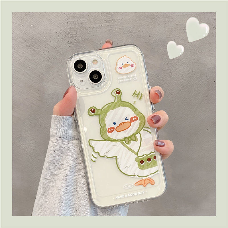 Ốp điện thoại hình vịt thích hợp cho Iphone 14 Iphone13promax 11 XS 8+