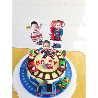 Hình chibi cắm bánh sinh nhật