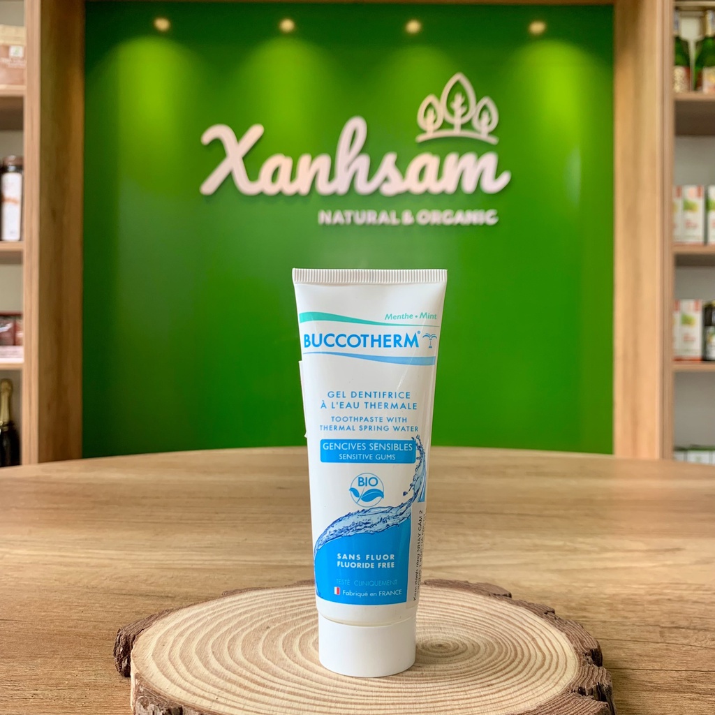 Kem Đánh Răng Hữu Cơ Buccotherm Cho BÉ và NGƯỜI LỚN, THAN HOẠT TÍNH,.. 75ml - XanhSam Organic
