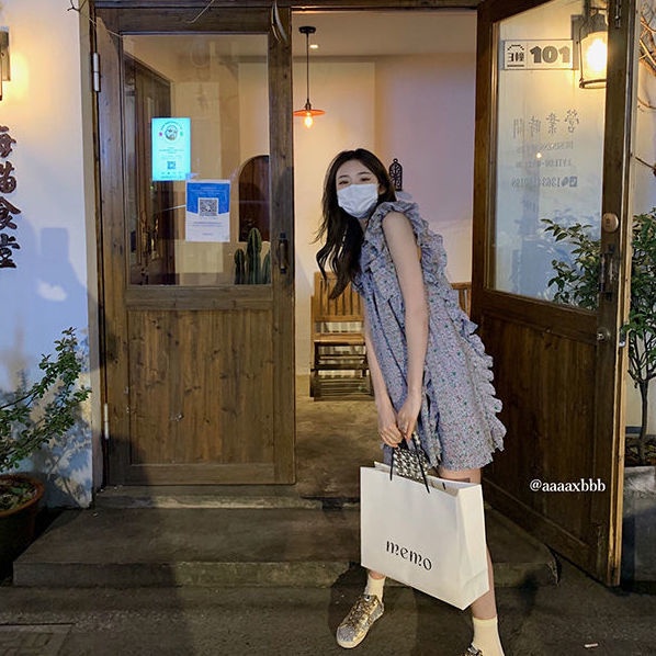 Bán Chạy!F &amp; X Đầm Ngắn Dáng Rộng In Hoa Kiểu Pháp Thời Trang Xuân Hè Chất Lượng Cao 2022