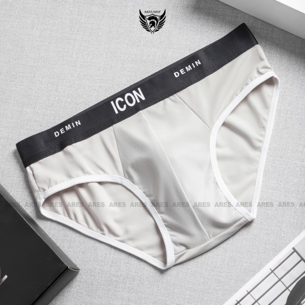 [ GIÁ TỐT ] Quần lót nam chéo thun COTTON thoáng mát chữ ICON
