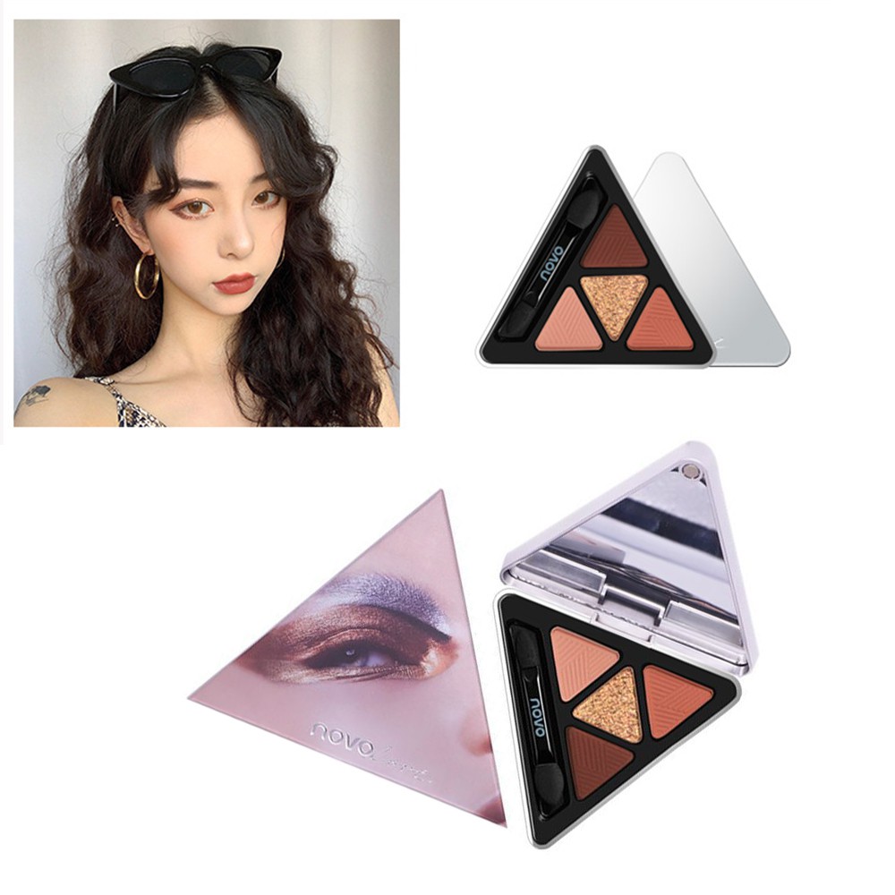☀☀☀ (Hàng Mới Về) Bảng Phấn Mắt Hình Tam Giác Trang Điểm Ba Chiều Tự Nhiên Lâu Trôi Không Bay Màu Novo ☝☝☝ | BigBuy360 - bigbuy360.vn