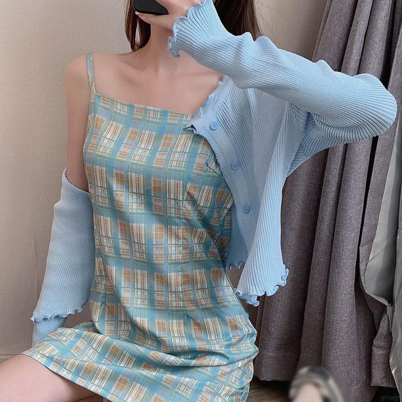 Áo Khoác Cardigan Dệt Kim Tay Dài Đính Tai Gỗ Kiểu Hàn Quốc Đơn Giản | BigBuy360 - bigbuy360.vn