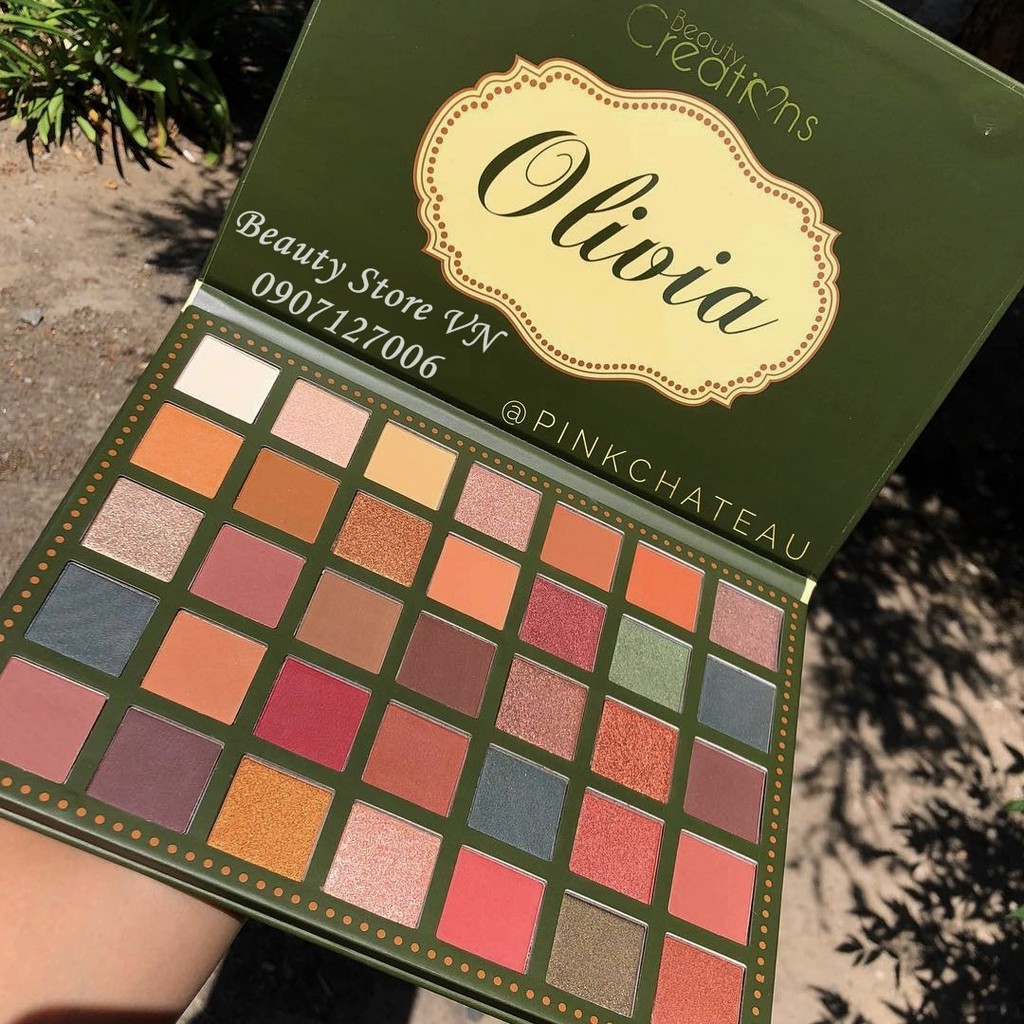 Bảng Phấn Mắt Olivia Màu Lì Ánh Kim  [Tặng 1 Chì Kẻ Mắt Waterproof 50k] | BigBuy360 - bigbuy360.vn
