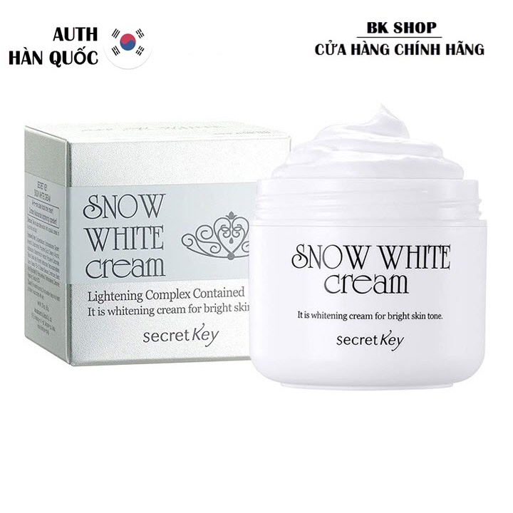 (Auth Hàn) Kem dưỡng trắng Secret Key Snow White Cream 50g