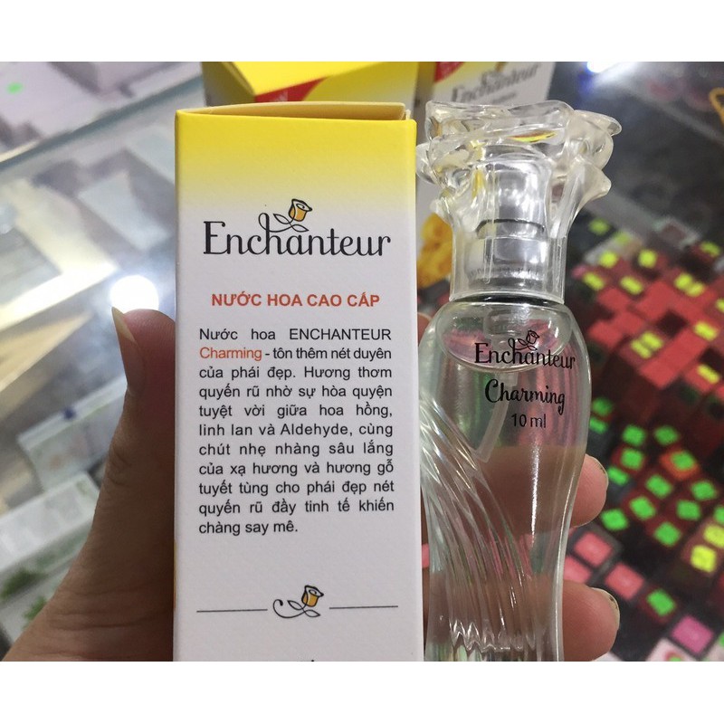 Nước Hoa Nữ Hương Hoa Hồng Pháp Enchanteur Charming 10ml