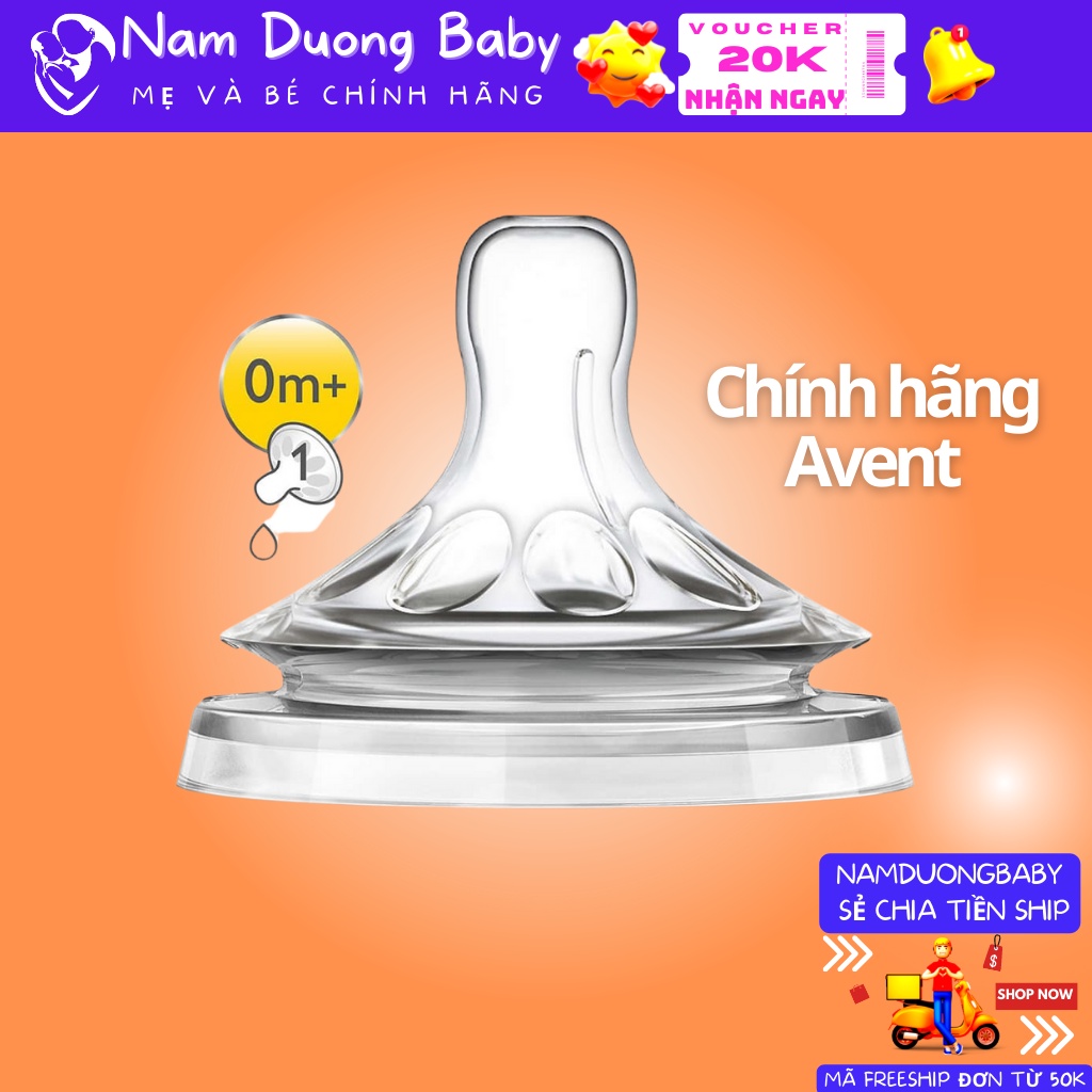 Núm ti Avent Natural đủ size số 0( Newborn) số 1: 1M số 2: 1-3M, số 3:3-6M, số 4: 6M. số 5: 12M