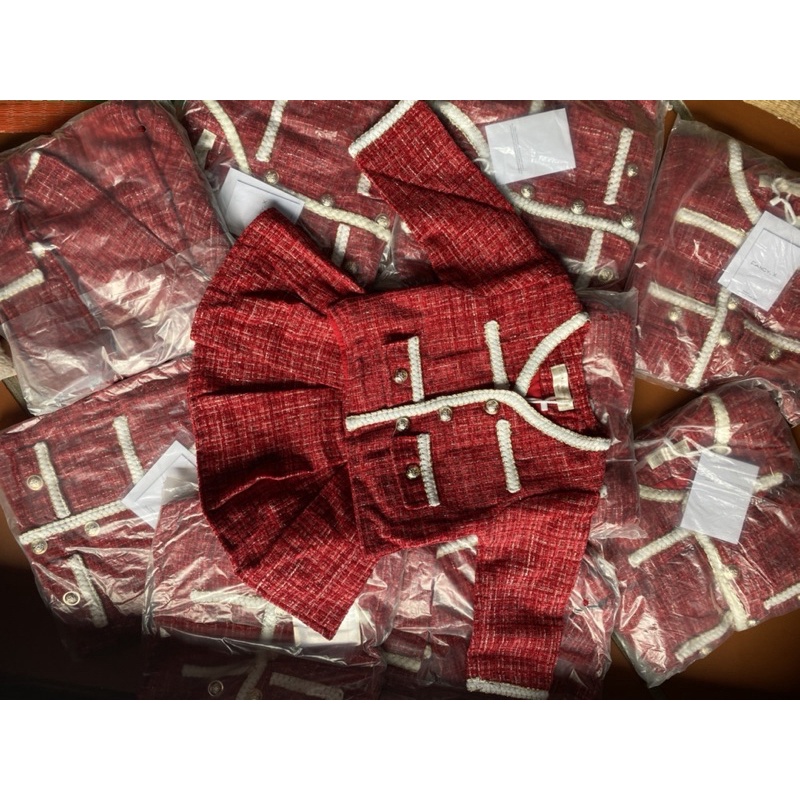 Set dạ đỏ cho bé