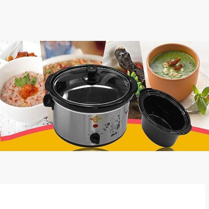 Nồi nấu cháo hầm chậm Hàn Quốc 3.5 lít BBCooker -HÀNG CHÍNH HÃNG-BẢO HÀNH TOÀN QUỐC