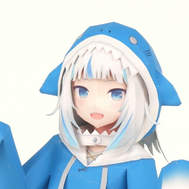 Mô hình giấy anime girl  VTuber Hololive: Gawr Gura