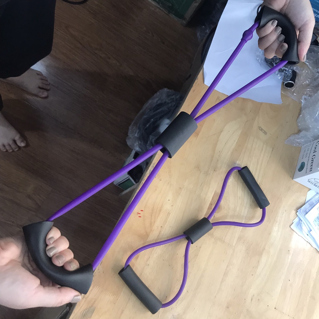 Dây kéo đàn hồi tập tay vai số 8 dây tập tập gym yoga tại nhà cao su dẻo dai chắc chắc màu sắc tươi tắn G-SPORTS