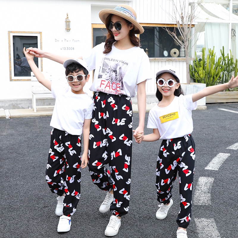 Quần Legging Chống Muỗi Chất Liệu Cotton Lụa Thời Trang Cho Mẹ Và Bé 7 Tuổi