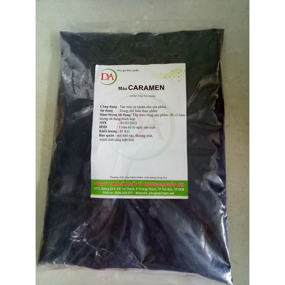 Màu nâu Caramel - Dùng làm chả bò, nước tương,.. gói 1kg