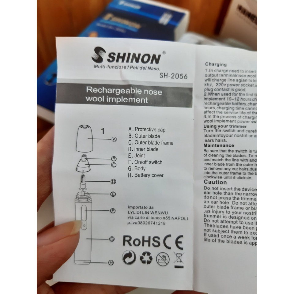 MÁY CẠO RÂU VÀ TỈA LÔNG MŨI SHINON SH-2056 (TO2237)