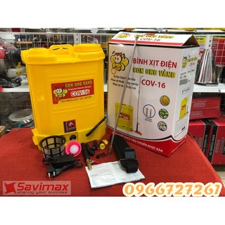 Bình xịt điện CON ONG VÀNG COV16 LÍT phun khử trùng, thuốc trừ sâu