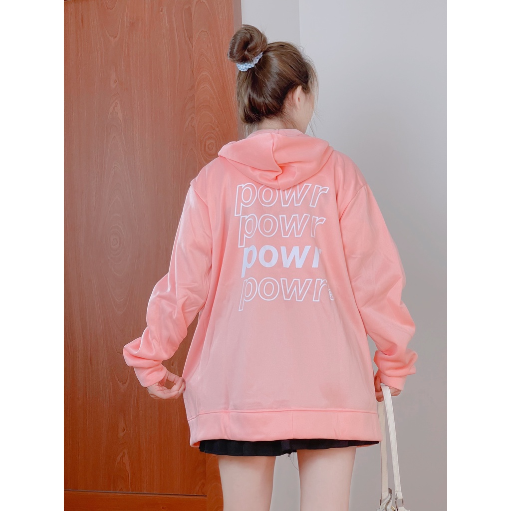 Áo khoác nữ hoodie form rộng có dây kéo chống nắng giữ ấm thời trang 4YOUNG FASHION | BigBuy360 - bigbuy360.vn
