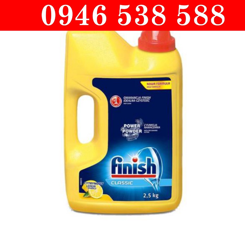 Finish Classic Dishwasher Powder Detergent 4.5kg - Bột tẩy rửa làm sạch chén bát Finish 4.5kg