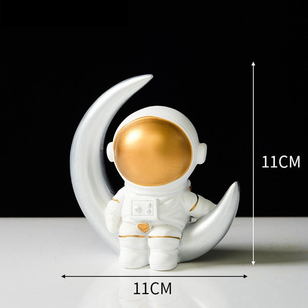 Mô hình phi hành gia mini bằng nhựa resin phong cách Bắc Âu trang trí bàn làm việc hiện đại