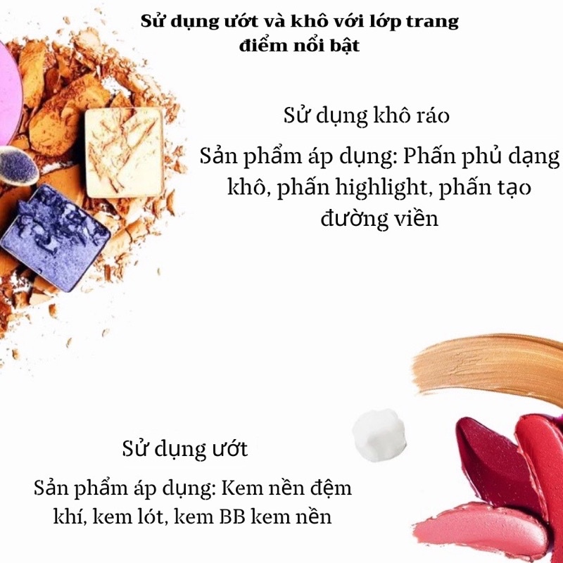 Mút trang điểm, mút tán kem nền mềm mại tiện dụng
