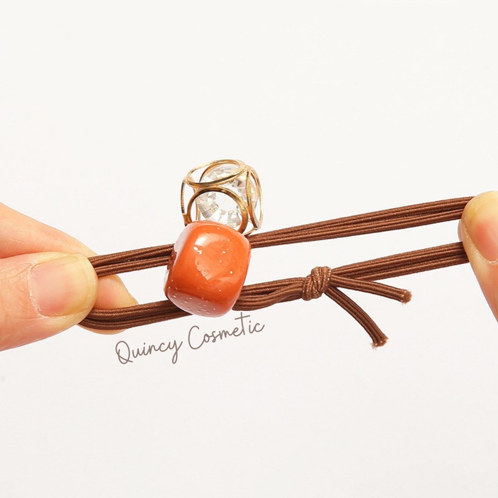 Dây Buộc Tóc, Thun Cột Tóc Scrunchies Xinh Xắn Phong Cách Hàn Quốc Dành Cho Nữ Quincy Cosmetic