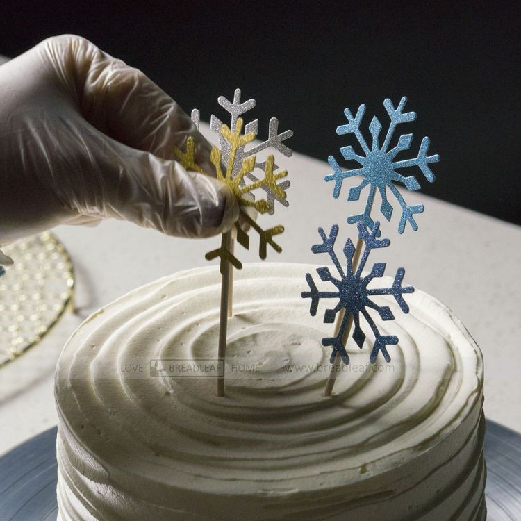 Bông Tuyết Trang Trí Bánh Kem Breadleaf 4,5 x 12,3 cm