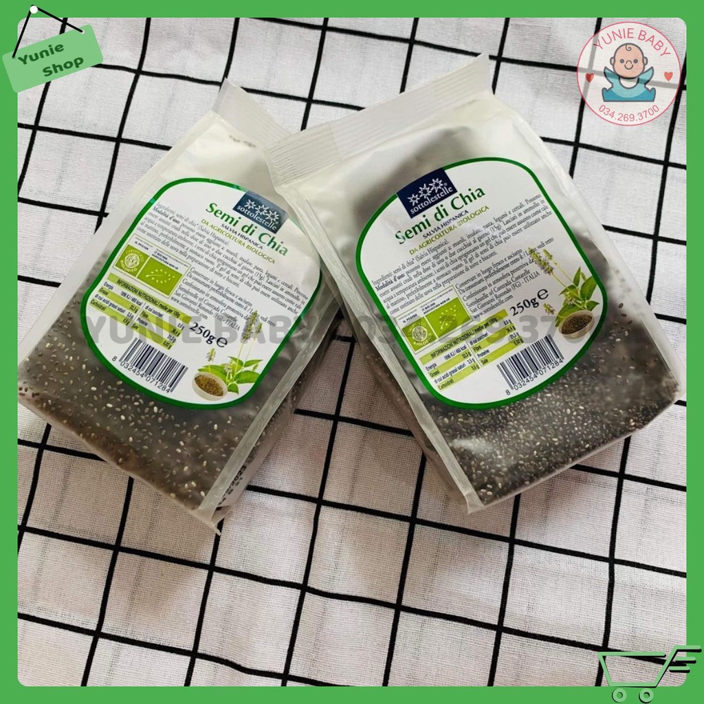 [Date 2023] Hạt Chia hữu cơ 250g Sottolestelle Organic Chia Seeds